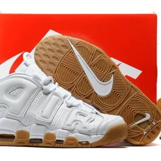Nike Air More Uptempo White Gum Basketball Shoes