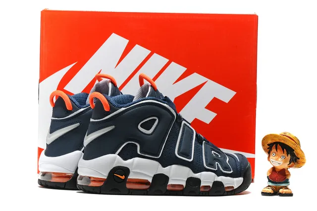 حذاء كرة السلة Nike Air More Uptempo White Gum جيلي 4