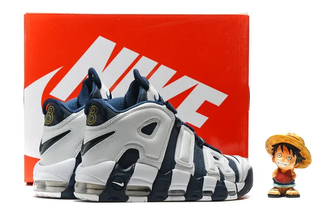 حذاء كرة السلة Nike Air More Uptempo White Gum جيلي 10