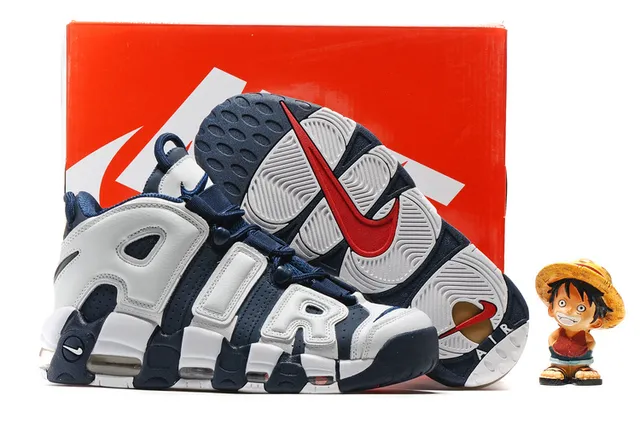 حذاء كرة السلة Nike Air More Uptempo White Gum جيلي 12