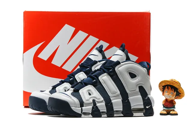 حذاء كرة السلة Nike Air More Uptempo White Gum جيلي 13