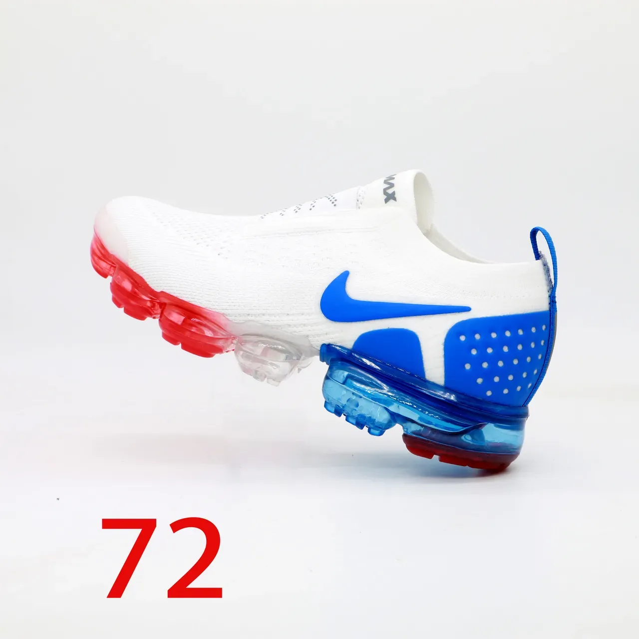 Nike Air VaporMax Flyknit 3 White Blue Red Lifestyle Sneakers 2