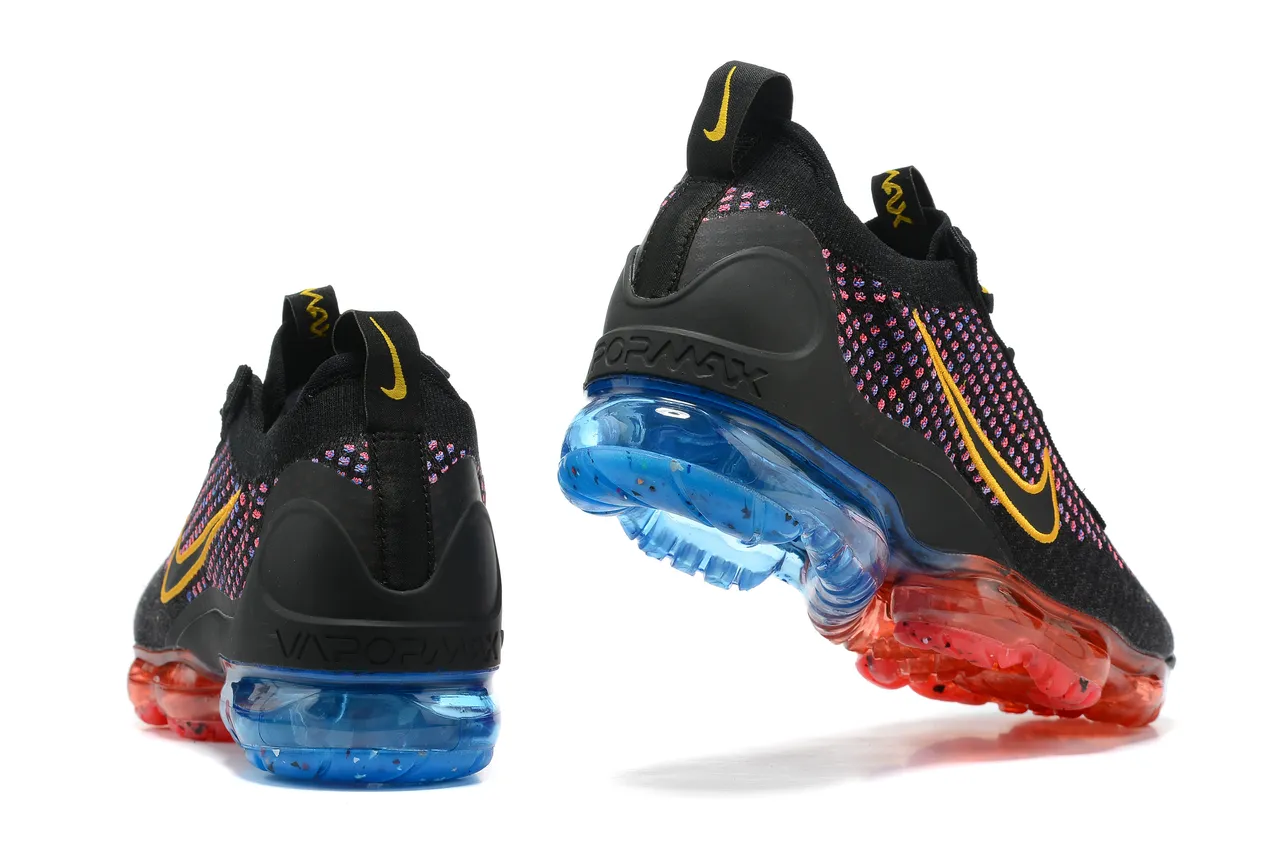Nike Air VaporMax Flyknit Multicolor Speckle Black Gold Lifestyle Sneakers 2