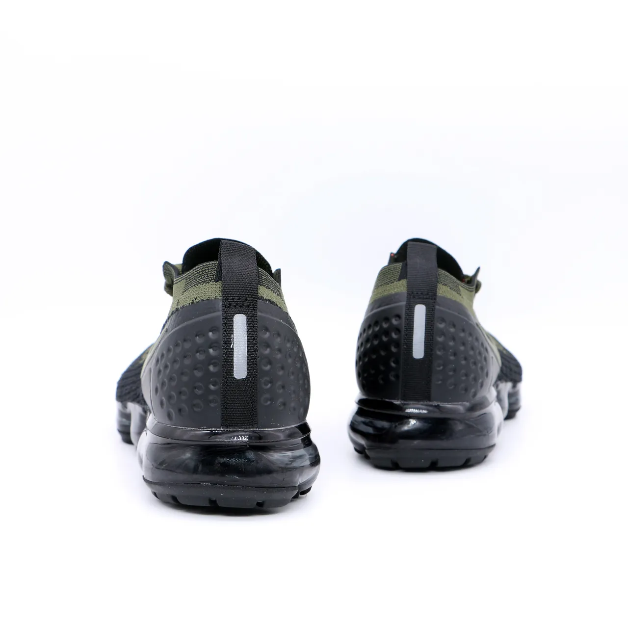 Nike Air VaporMax Flyknit Olive Green and Black Lifestyle Sneakers 9