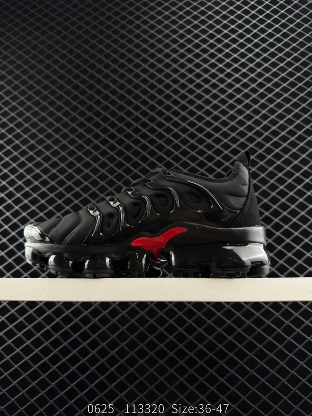 Nike Air VaporMax Plus Black Red Chunky Sneakers 6