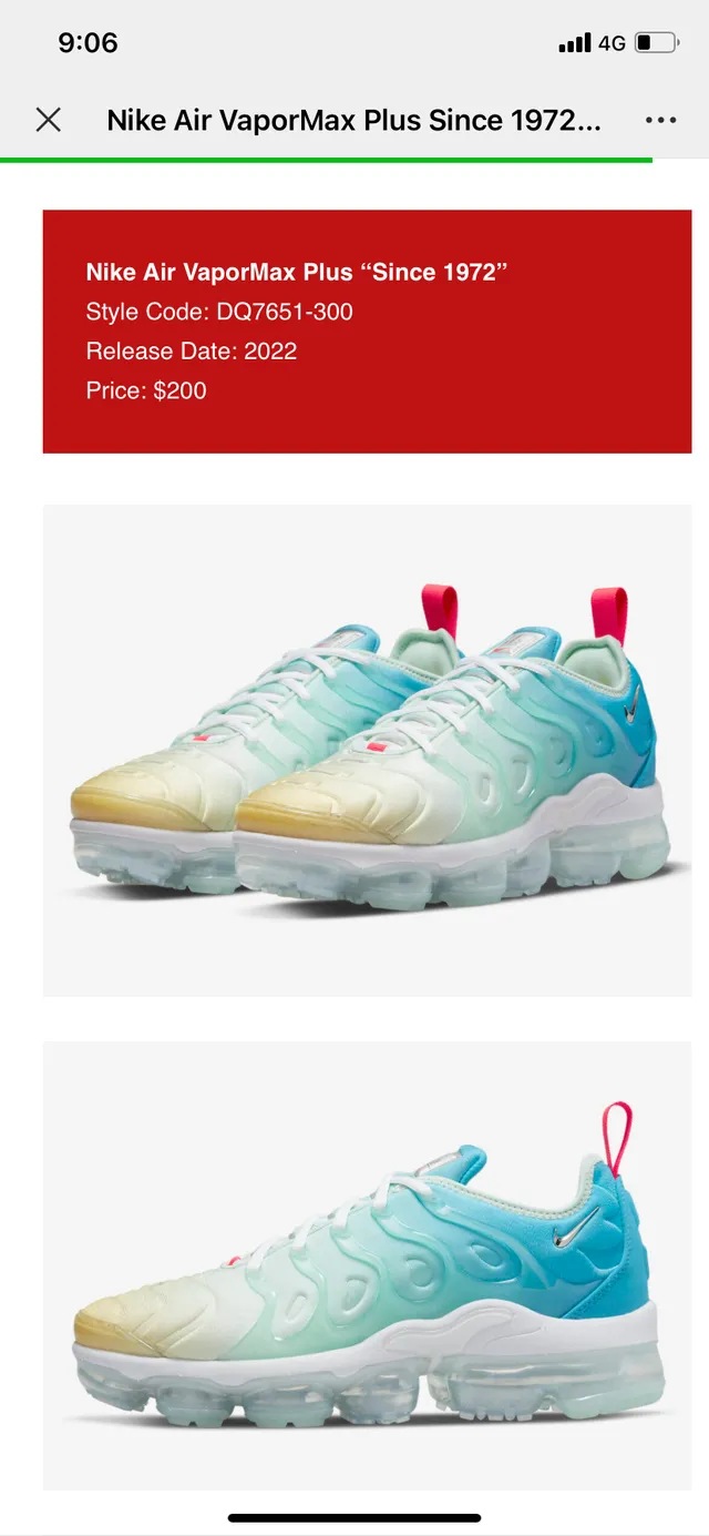 Nike Air VaporMax Plus Gradient Lifestyle Sneakers 2