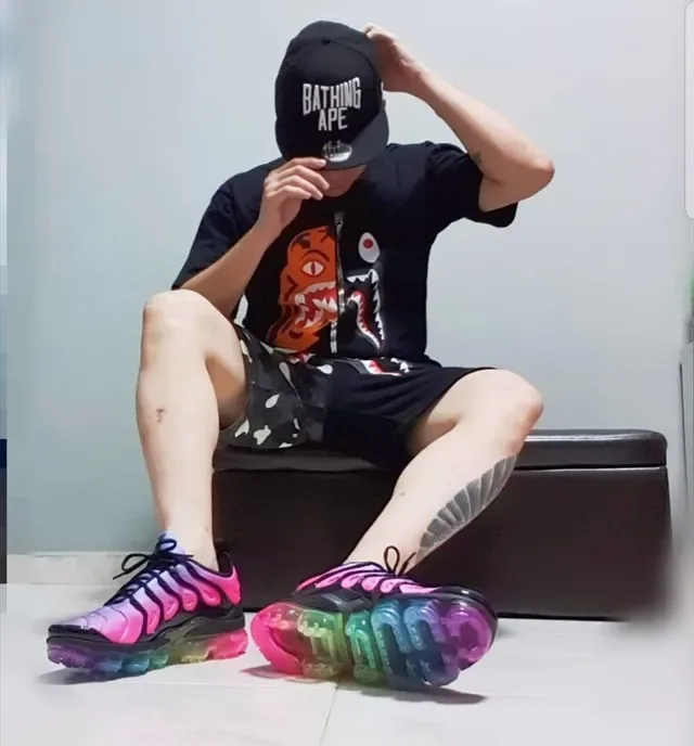Nike Air VaporMax Plus Gradient Pink Black Multicolor Lifestyle Sneakers 12