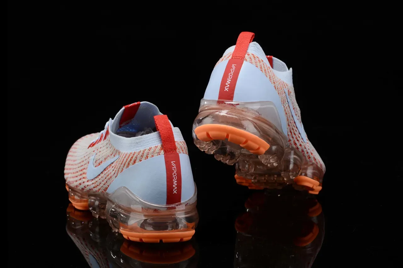Nike Air VaporMax Plus Light Blue Orange Striped Lifestyle Sneakers 3
