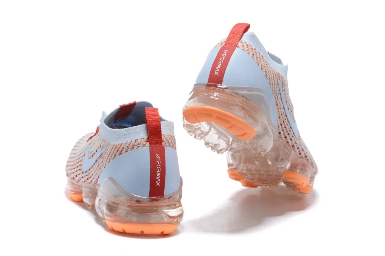 Nike Air VaporMax Plus Light Blue Orange Striped Lifestyle Sneakers 11