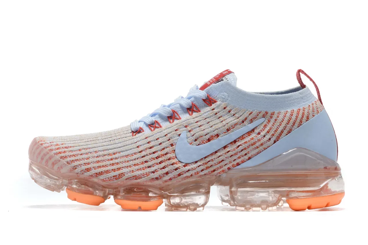 Nike Air VaporMax Plus Light Blue Orange Striped Lifestyle Sneakers 14