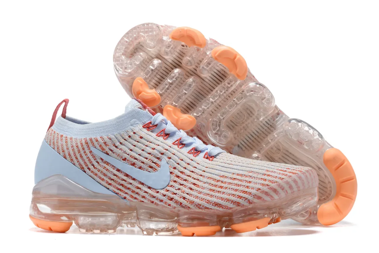 Nike Air VaporMax Plus Light Blue Orange Striped Lifestyle Sneakers 15