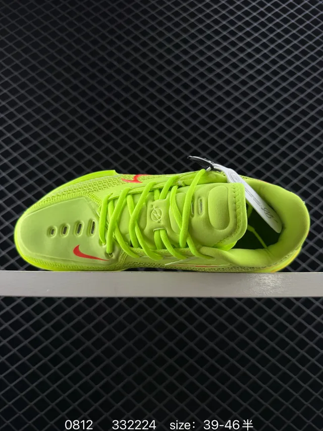 Nike Air Zoom G.T. Cut 1 Neon Green Red Basketball Shoes 4