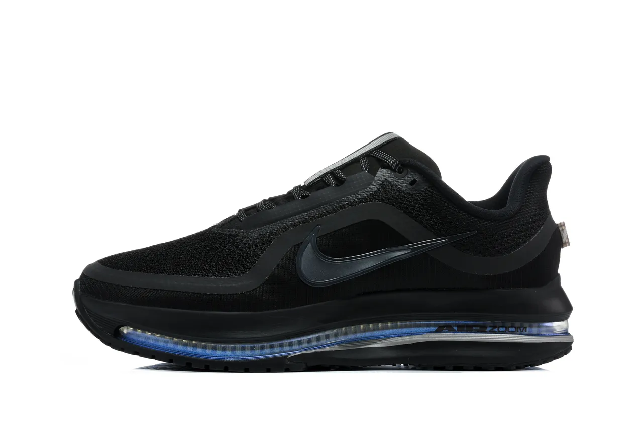 Nike Air Zoom Pegasus Noir Bleu Maille Haut Longueur Complète Unité Chaussures de course 5