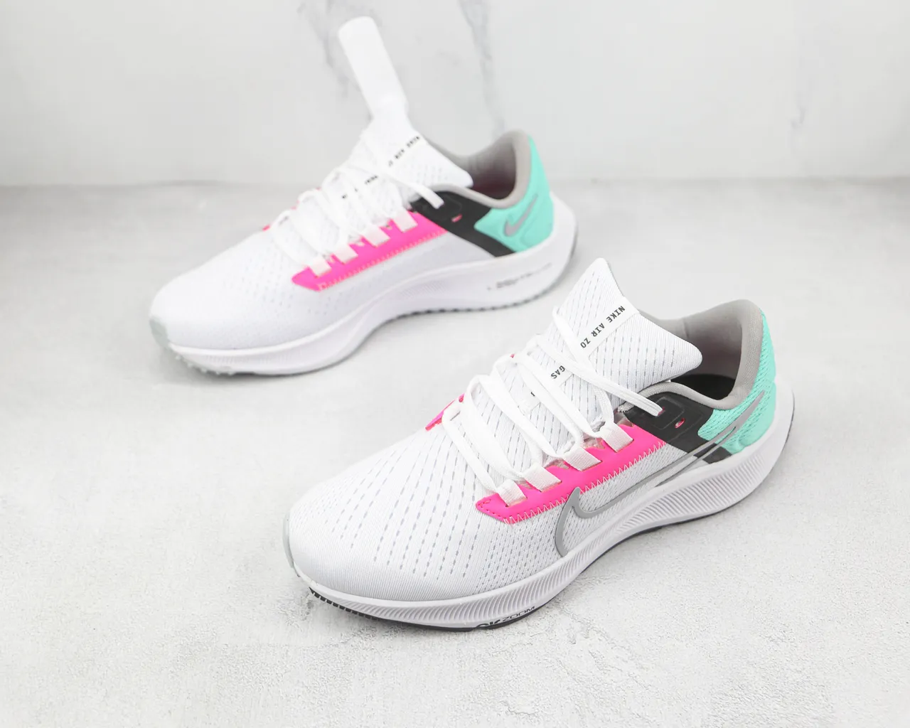 Nike Air Zoom Pegasus White Pink Mint Running Shoes 4