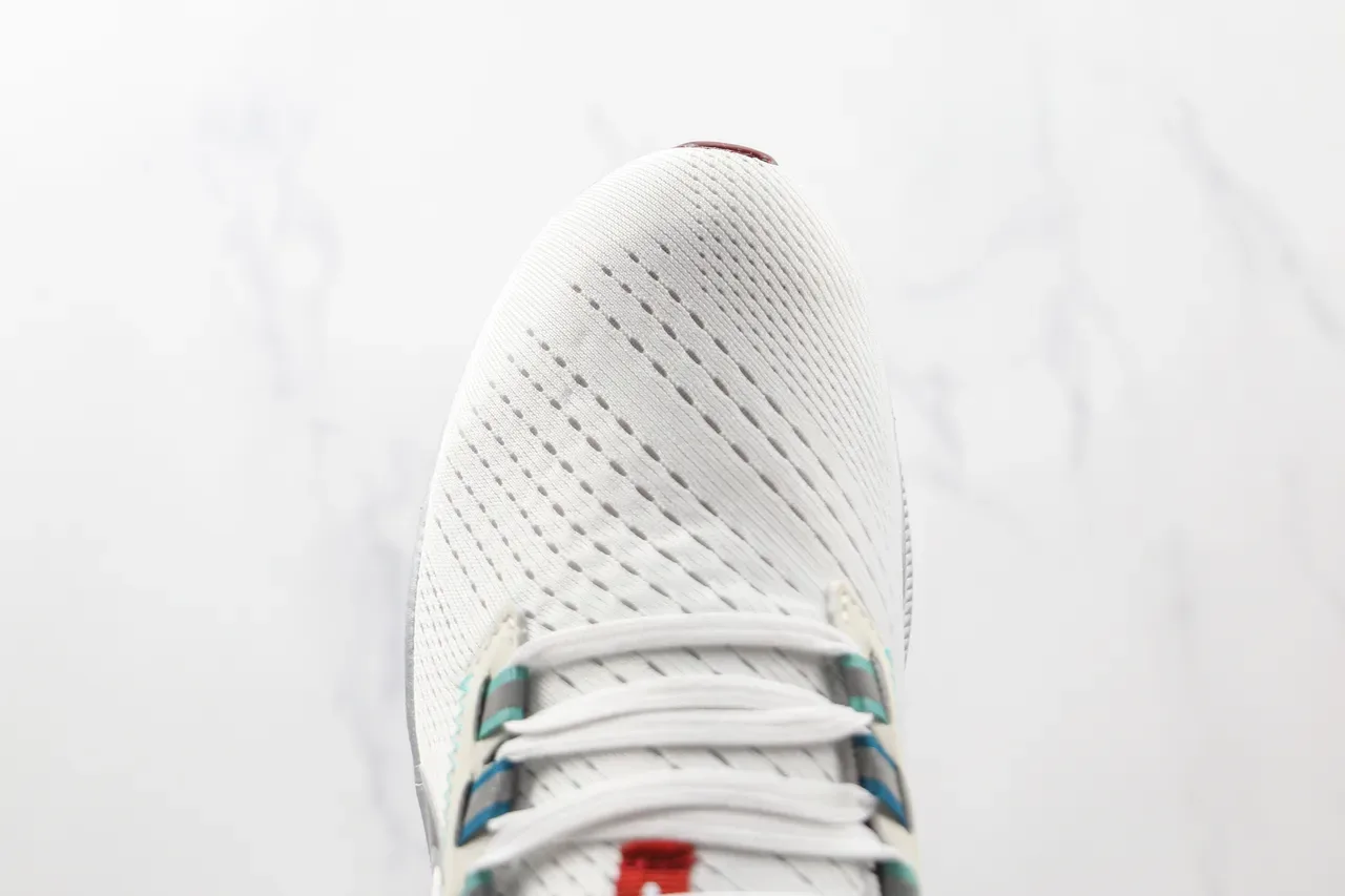 Nike Air Zoom Pegasus Blanc Rouge Malla Engineered Upper Semelle Ribotée Chaussures de Running 6
