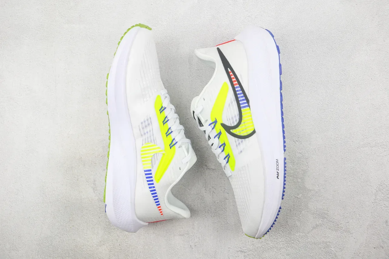 Nike Air Zoom Pegasus White Volt Blue Running Shoes 2