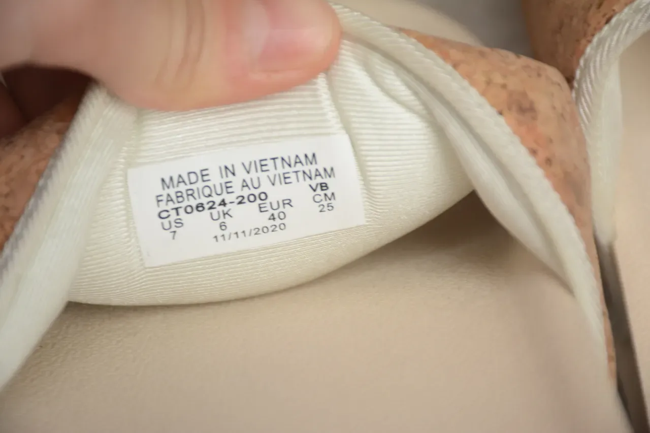 Nike Benassi Beige White Cork Strap Molded Foam Sole Slippers 4