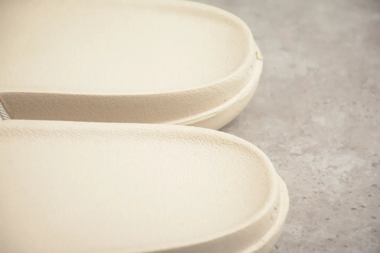 Nike Benassi Beige White Cork Strap Molded Foam Sole Slippers 5