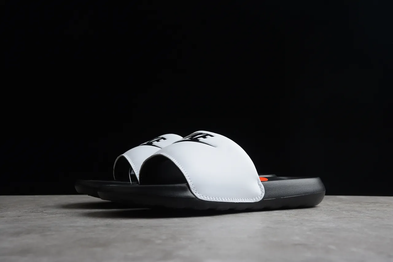 Nike Benassi JDI Gray and Black Slippers 12