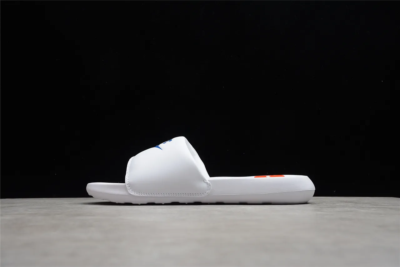 Nike Benassi JDI White Blue Slippers 7