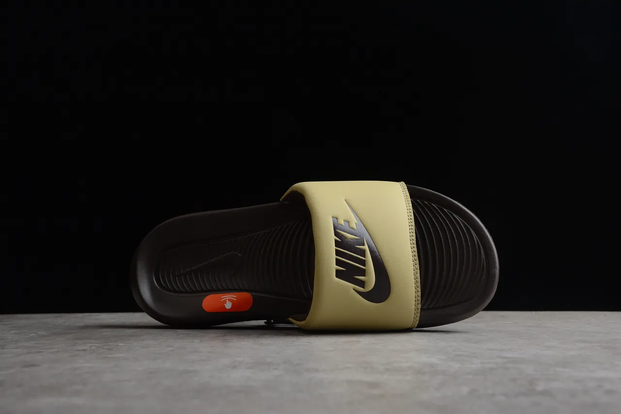 Nike Benassi Olive and Black Slippers 10