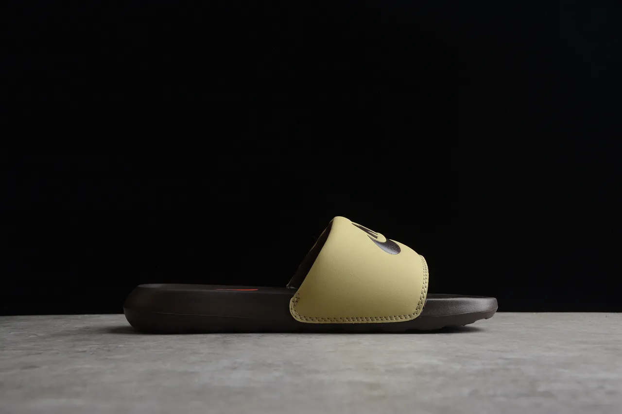 Nike Benassi Olive and Black Slippers 11