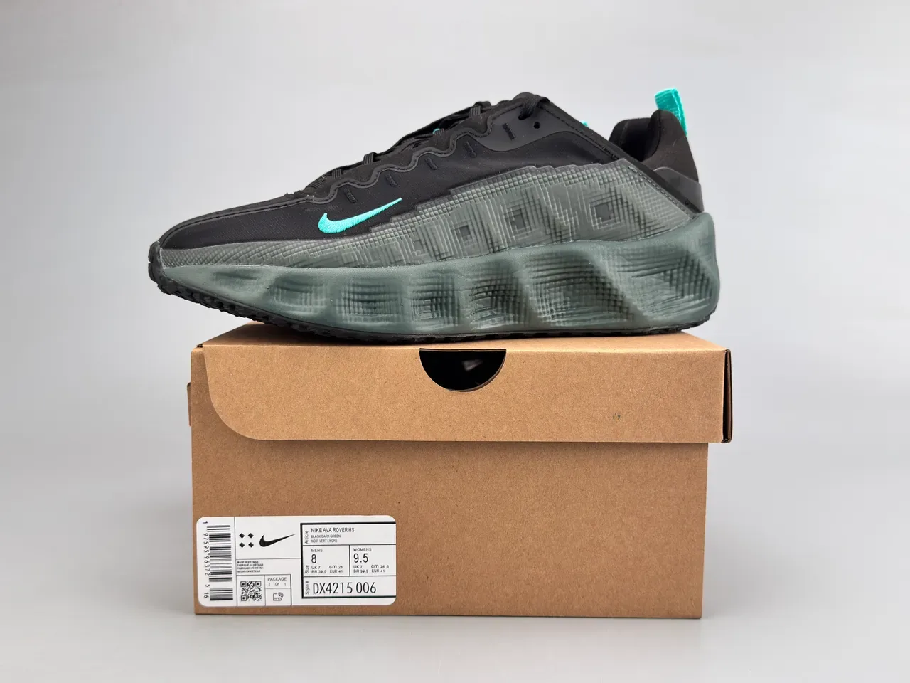 Nike Black and Teal Pixel Midsole Lifestyle Sneaker 2