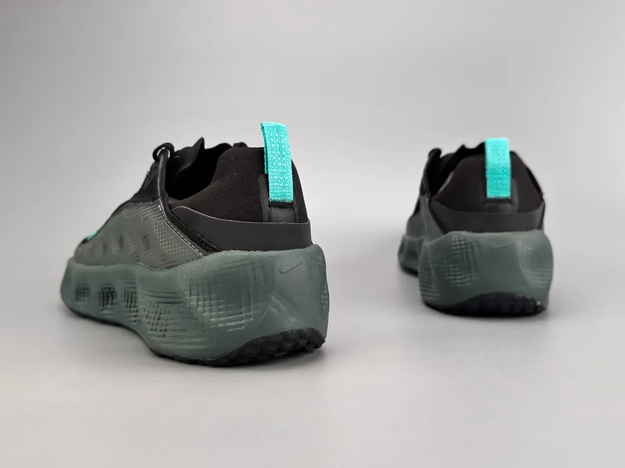 Nike Black and Teal Pixel Midsole Lifestyle Sneaker 4