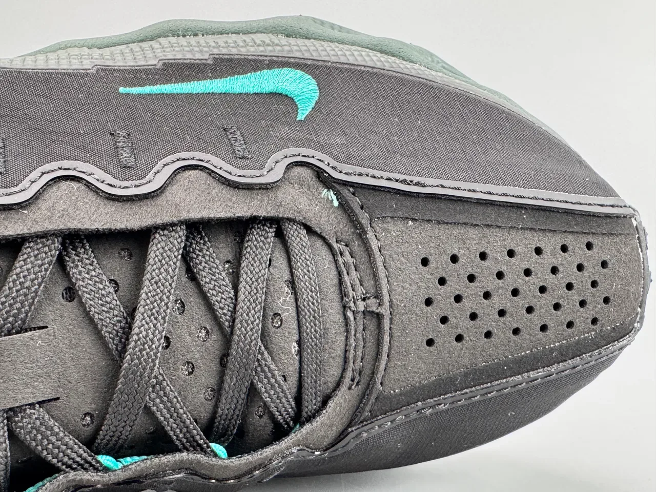 Nike Black and Teal Pixel Midsole Lifestyle Sneaker 6