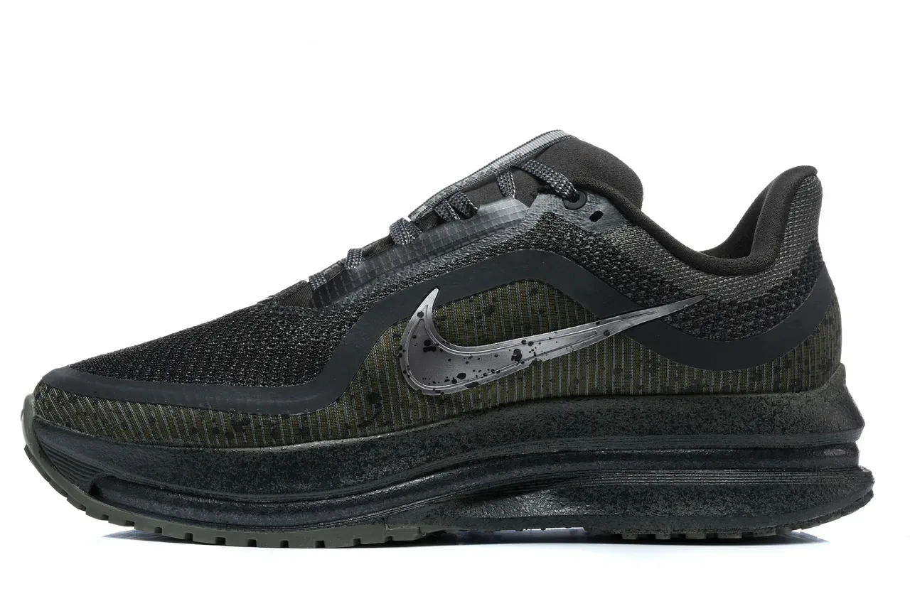 Nike Black Army Green Engineered Knit Upper Sculpted Midsole Lifestyle Sneakers 6