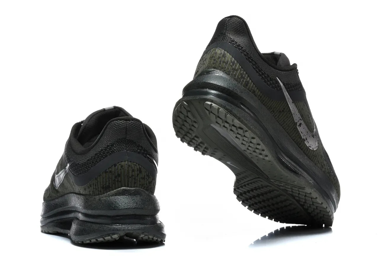 Nike Black Army Green Engineered Knit Upper Sculpted Midsole Lifestyle Sneakers 8
