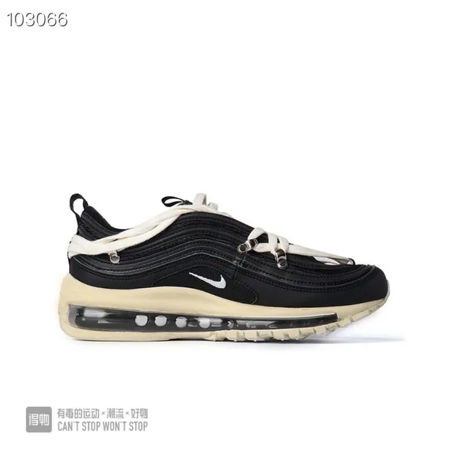 Nike Black Beige Layered Mesh And Synthetic Upper White Swoosh Lifestyle Sneakers 9