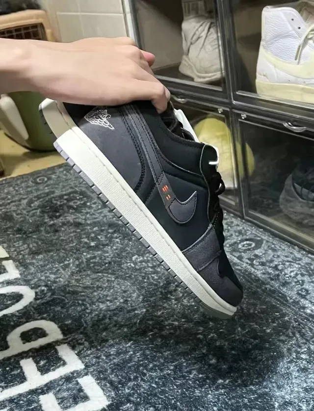 Nike Tênis Lifestyle Preto Cinza Low-Top Colar acolchoado 3