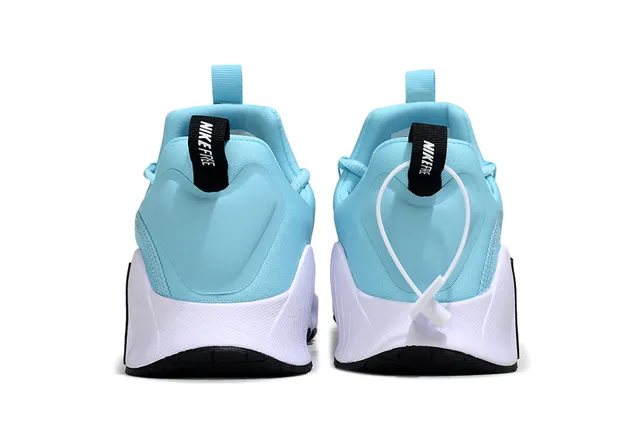 Nike Blue Black Knit Upper Segmented White Midsole Lifestyle Sneakers 4