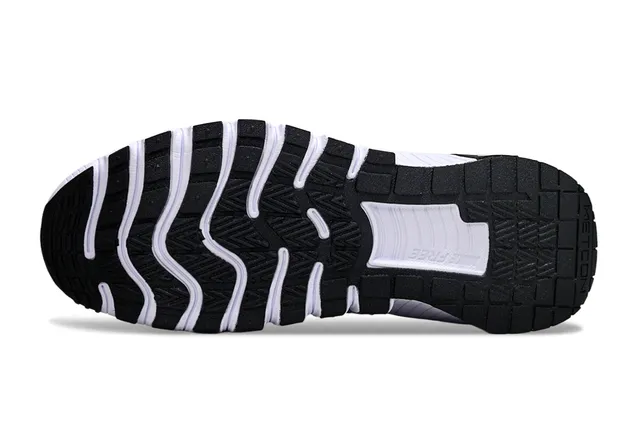 Nike Blue Black Knit Upper Segmented White Midsole Lifestyle Sneakers 5
