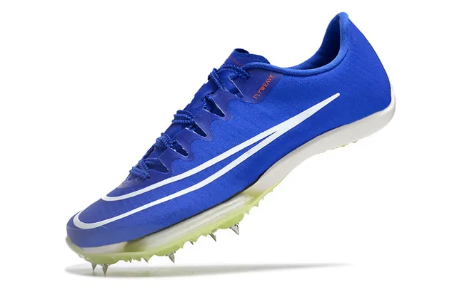Nike Blue Green Low-Cut Racing Spike Flyweave Engineered Upper Running Shoes 3