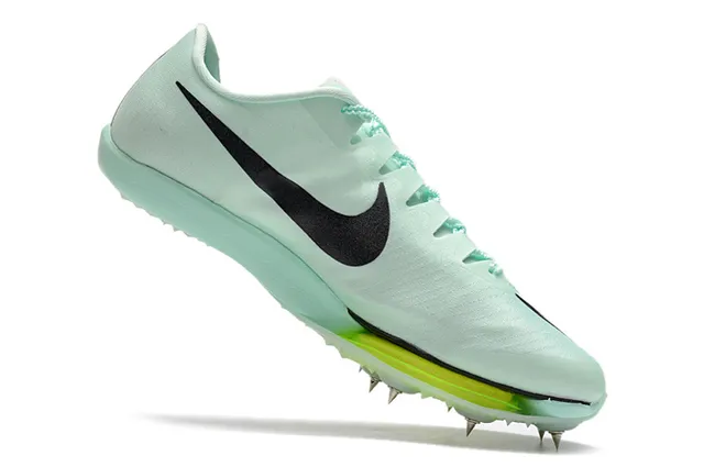 Nike Blue Green Low-Cut Racing Spike Flyweave Engineered Upper Running Shoes 22