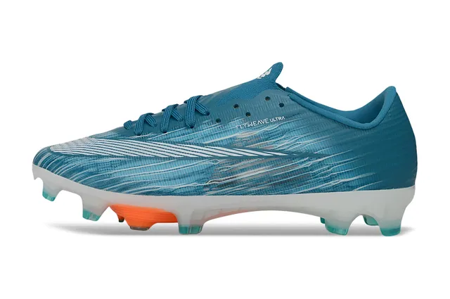 Nike Blue Orange Flyweave Upper Translucent Sole Plate Firm-Ground Soccer Shoes 7