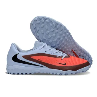 Nike Blue Orange Low-Cut Synthetic Upper Textured Forefoot Overlay Turf Soccer Shoes