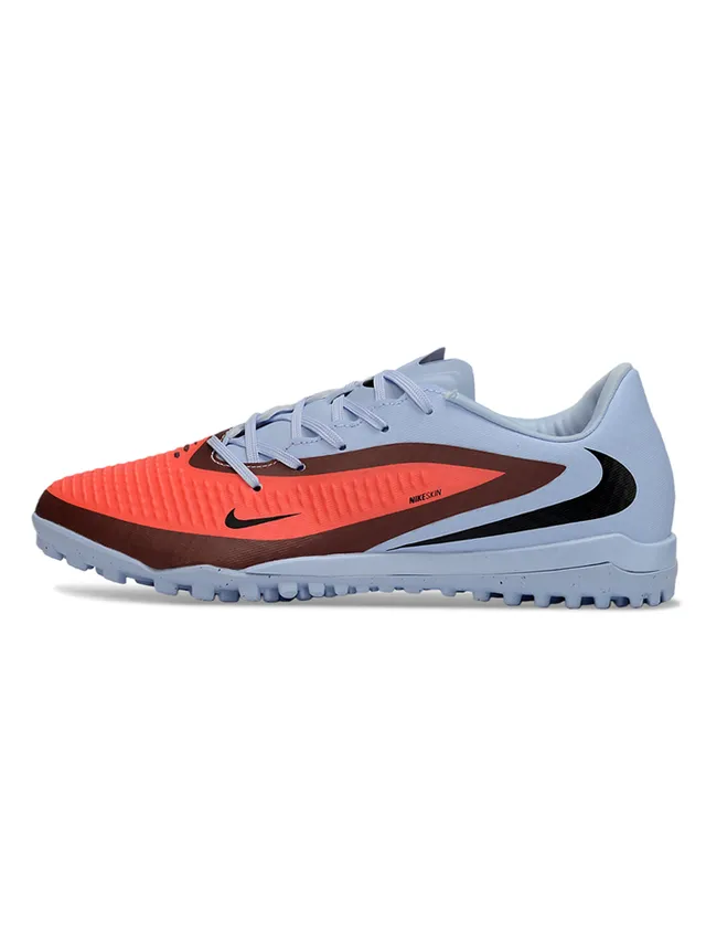 Nike Azul Naranja Zapatos de Fútbol Turf de Bajo Corte con Parte Superior Sintética Superposición Texturizada del Antepié 7