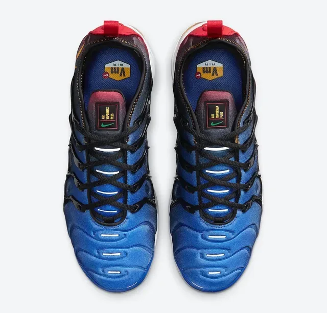 Nike Azul Vermelho Ondulado Jaula TPU Malla Camada Superior Lifestyle Sneakers 2