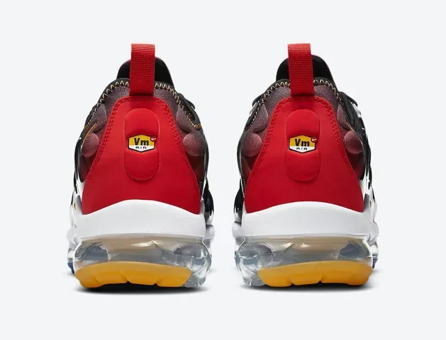 Nike Azul Vermelho Ondulado Jaula TPU Malla Camada Superior Lifestyle Sneakers 4
