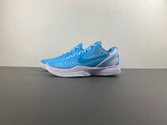 Nike Blue White Honeycomb Mesh Upper Sculpted Zoom Midsole Basketball Shoes 10