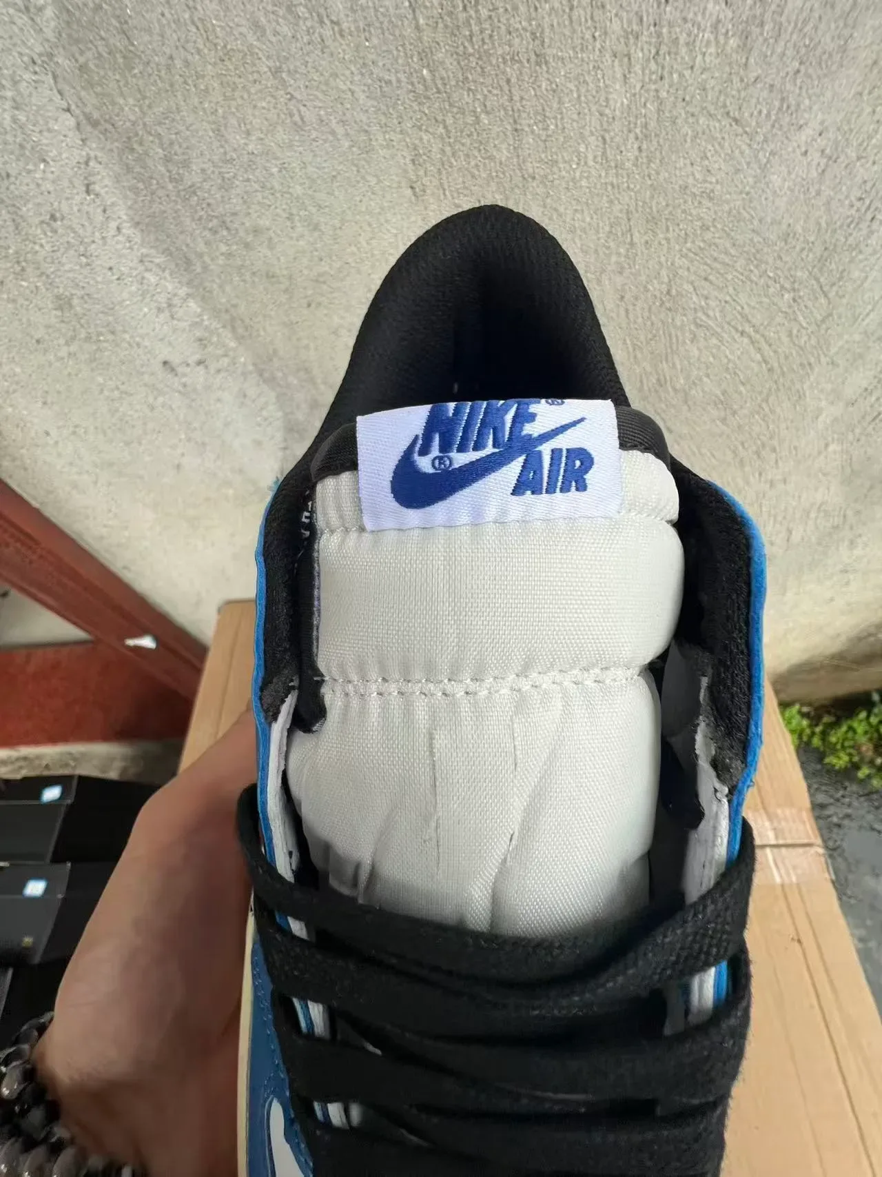 Nike Blue White Low-Top Silhouette Leather/synthetic Overlay Lifestyle Sneakers 8