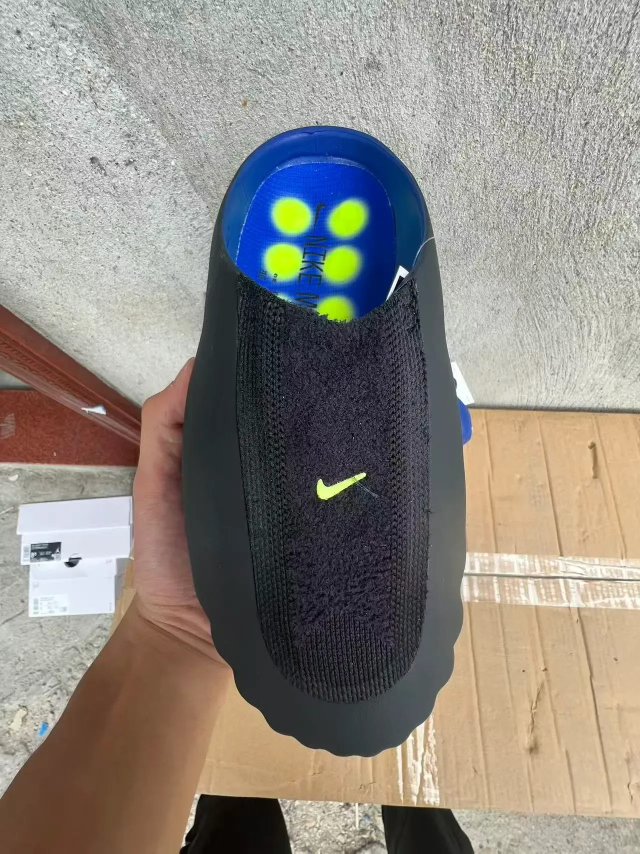 Nike Blue Yellow Molded Rubber Sole Gradient Sneakers 3