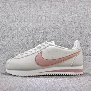 Nike Cortez White and Dusty Rose Lifestyle Sneakers