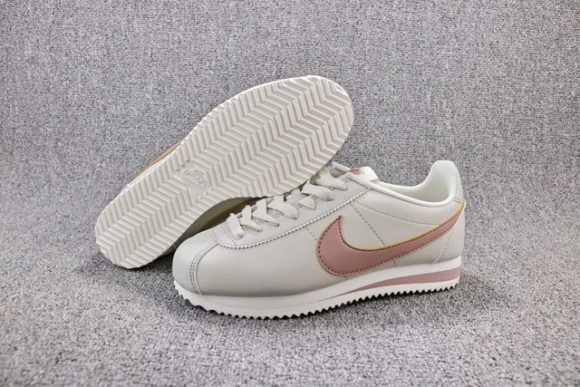 Nike Cortez White and Dusty Rose Lifestyle Sneakers 4