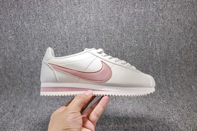 Nike Cortez White and Dusty Rose Lifestyle Sneakers 8