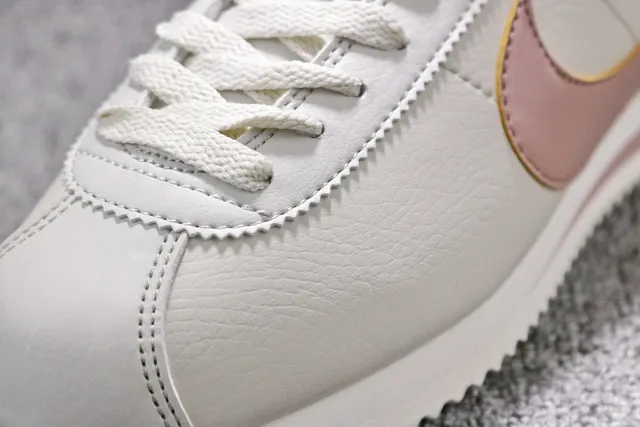 Nike Cortez White and Dusty Rose Lifestyle Sneakers 12