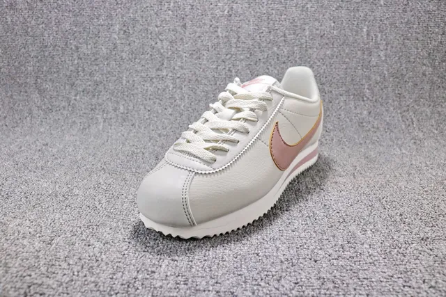Nike Cortez White and Dusty Rose Lifestyle Sneakers 13